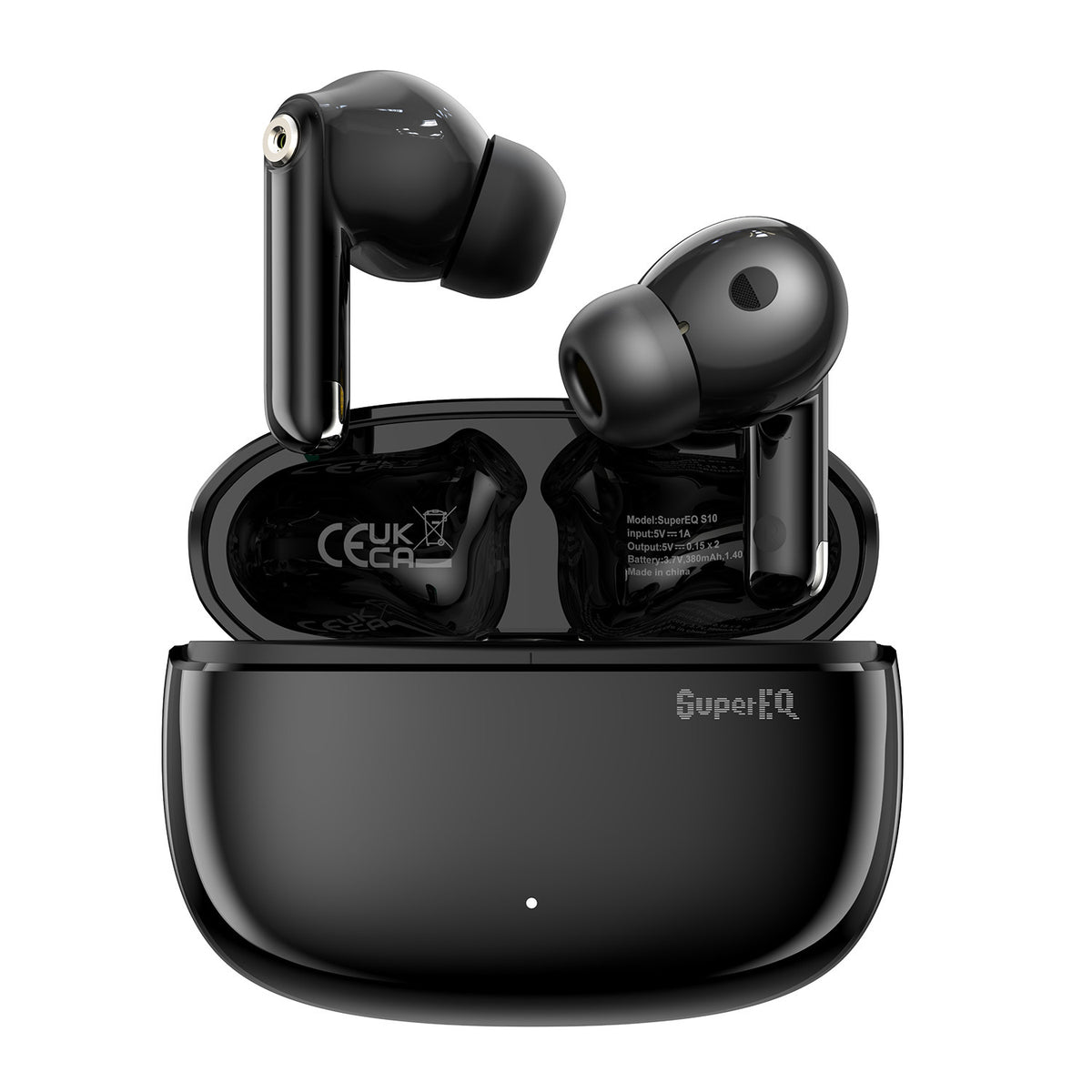 Auriculares SuperEQ S10 Bluetooth 5.4 TWS con cancelación activa de ruido y micrófonos ENC en modo juego 