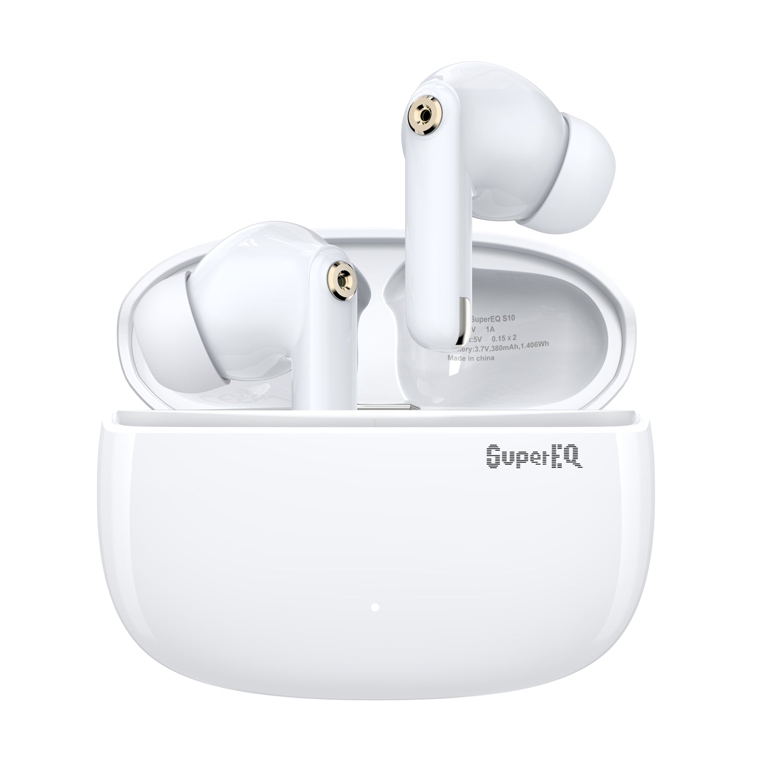 Auriculares SuperEQ S10 Bluetooth 5.4 TWS con cancelación activa de ruido y micrófonos ENC en modo juego 